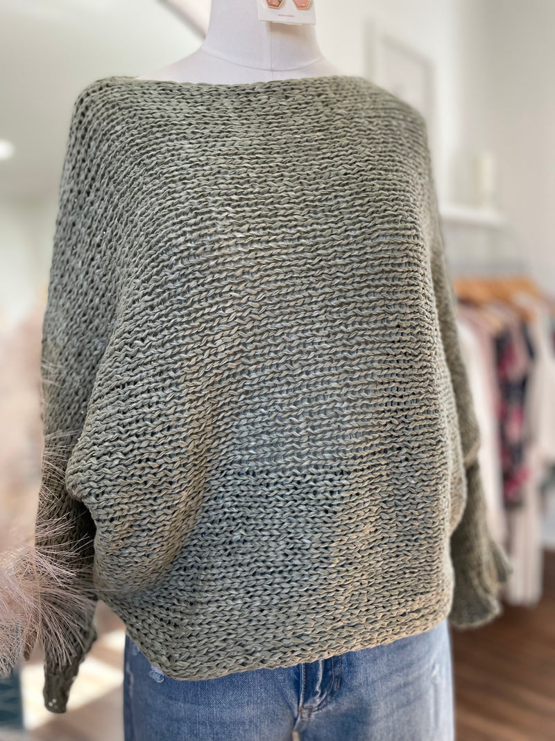 Got To Go Sweater-Sage