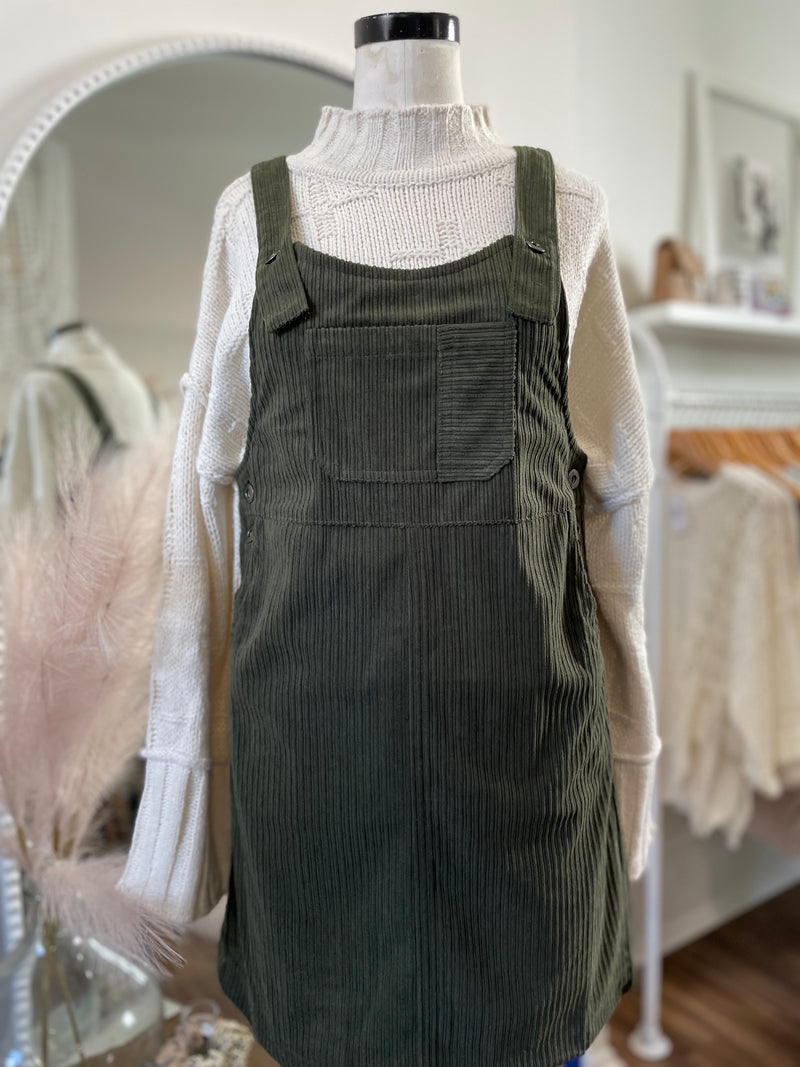 Filled With Hope Corduroy Mini Dress