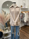 Phoebe Half-Zip-Cream