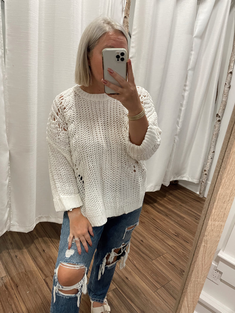 In The Moment Hi-Lo Sweater
