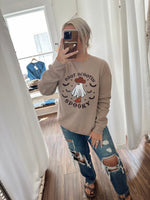 Boot Scootin' Spooky Crewneck-Tan
