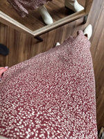 Charmed Life Midi Skirt-Merlot