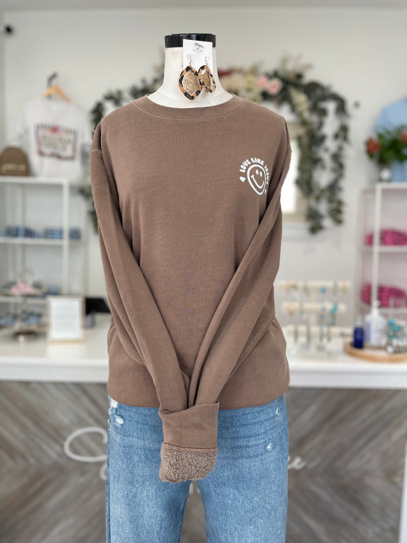Love Like Jesus Pigment Died Crewneck