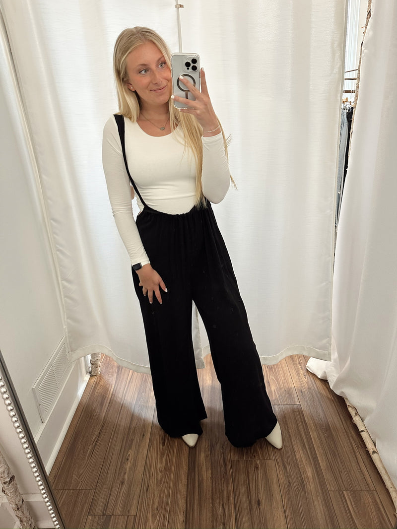 Vibin Boho Jumpsuit-Black