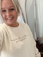 "Created With Purpose" Corded Crewneck