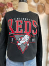 Vintage 1881 Cincinnati Baseball Crewneck-Black