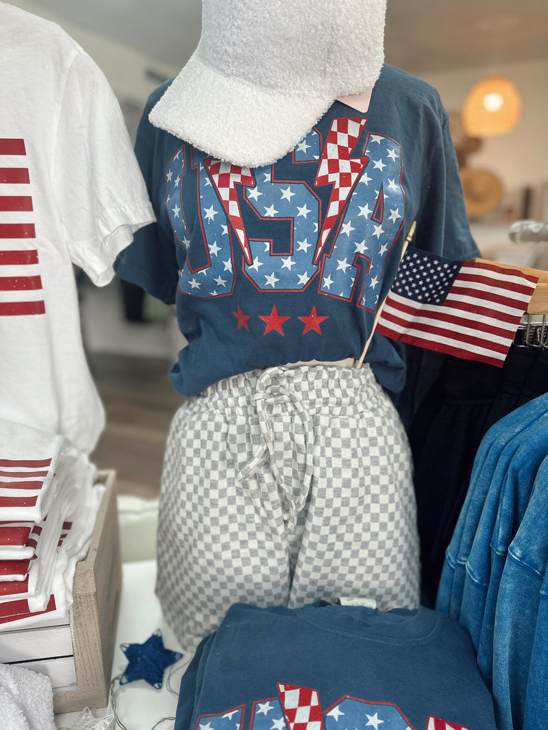 USA Lightning Bolt Tee