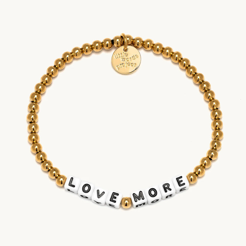 Love More-Gold Plated Little Words Project