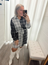 Fashion Forward Long Plaid Top/Dress