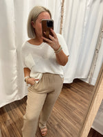 Carefree Days Knit Oversized Sweater-Off White