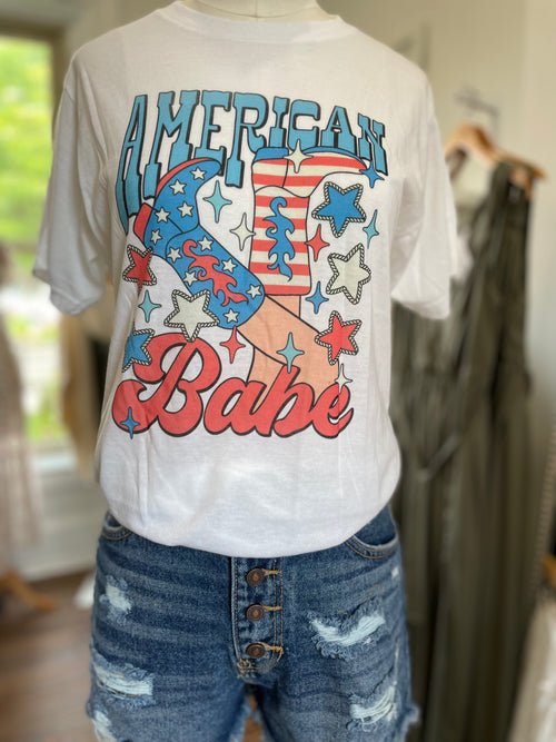 American Boots Babe Tee