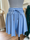 Love Ya Flowy Shorts-Sky