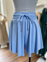 Love Ya Flowy Shorts-Sky