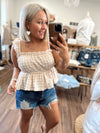Greta Gingham Top