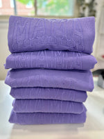 Purple Mama Embroidered Crewneck