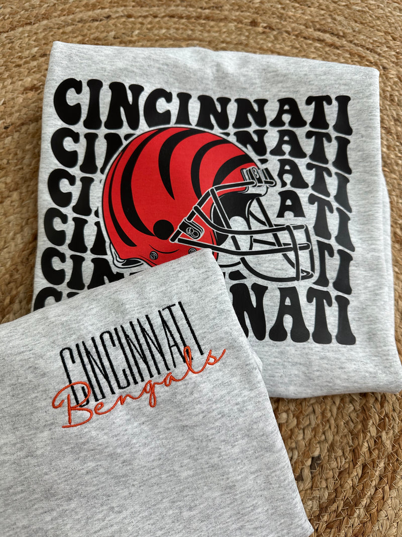 **PREORDER** Retro Cincinnati Crewneck Sweatshirt