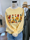 MAMA Field Of Sunflowers Applique Crewneck