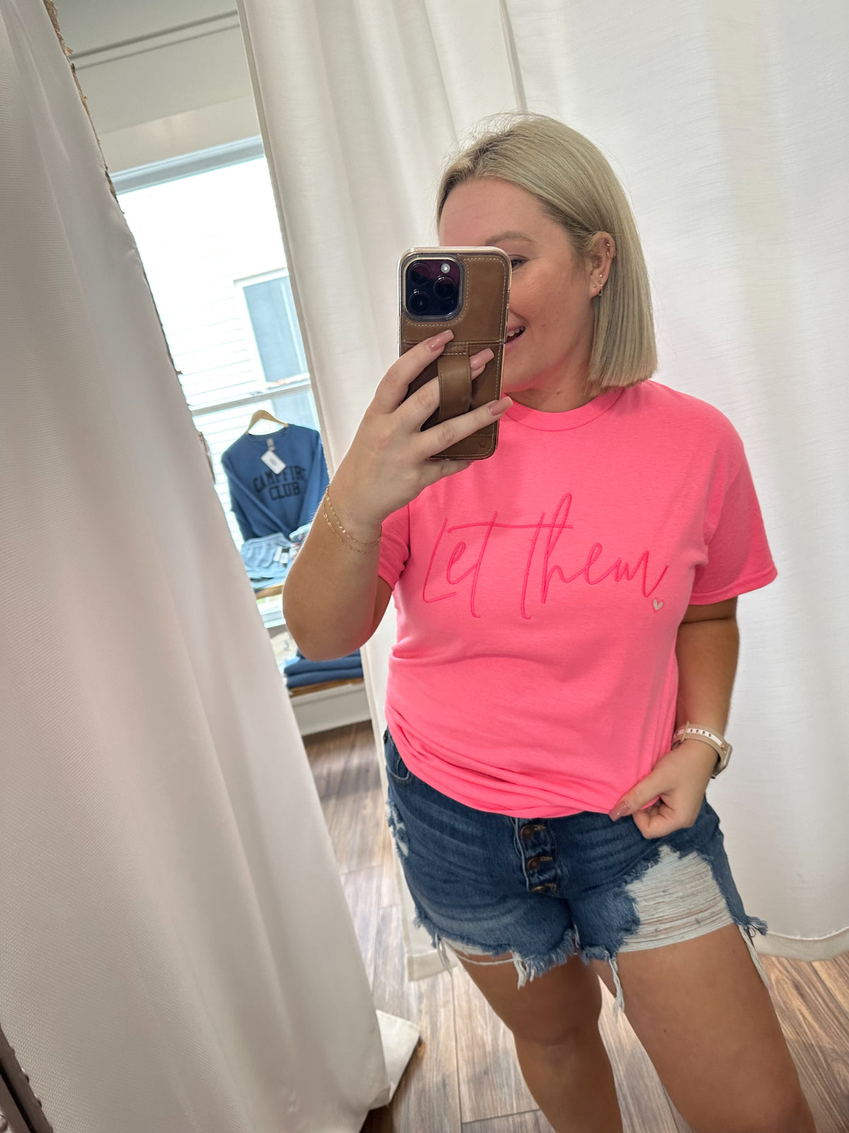 "Let Them" Embroidered Tee