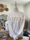 WIFEY Crewneck-White