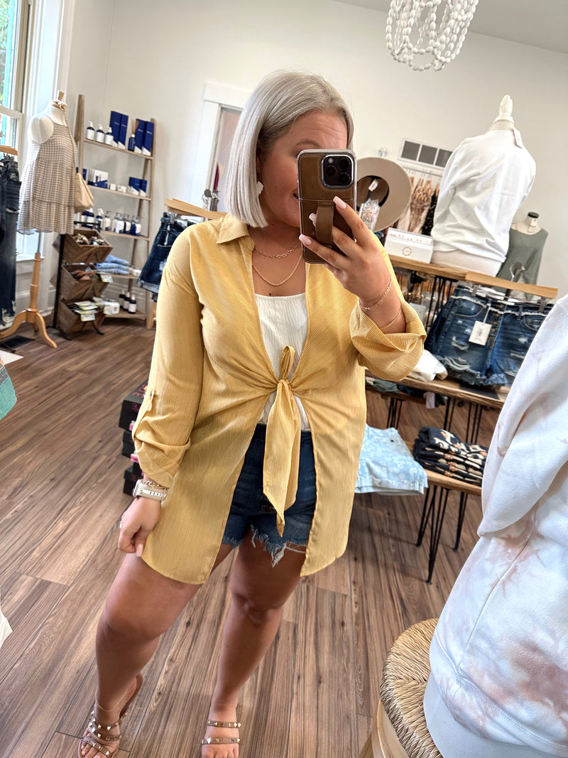 Tatiana Tie-Front Top
