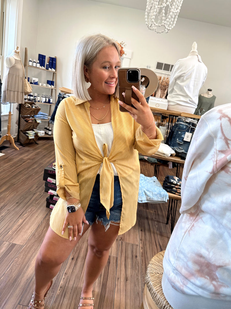 Tatiana Tie-Front Top