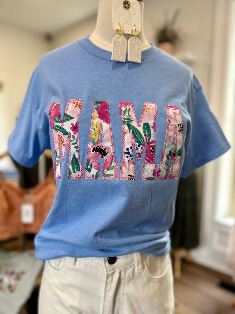 MAMA Hawaiian Applique Tee