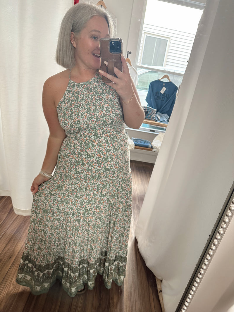 Stunning Views Halter Maxi Dress
