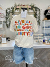Give All Your Worries To God Graphic Tee-Ivory