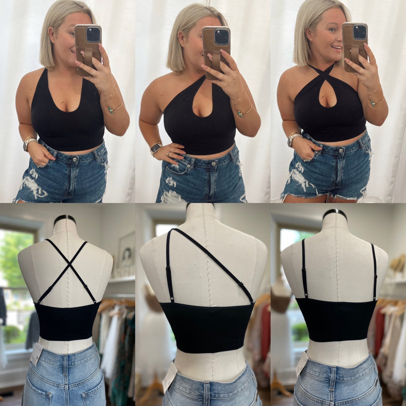 Leia Verstaile Bralette-Black