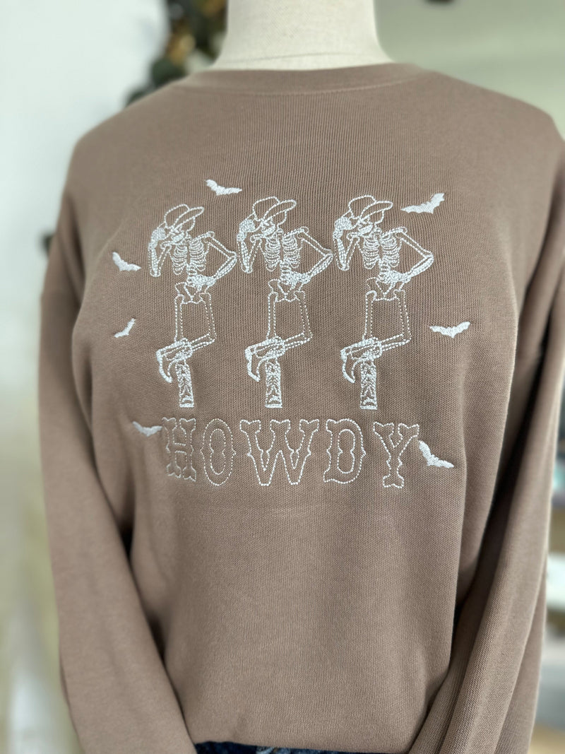 Dancing Cowboy Skeltons Crewneck