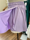 Love Ya Flowy Shorts-Lavendar