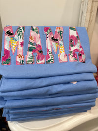MAMA Hawaiian Applique Tee