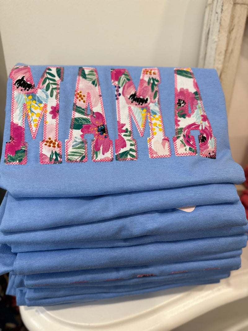 MAMA Hawaiian Applique Tee