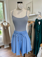 Love Ya Flowy Shorts-Sky