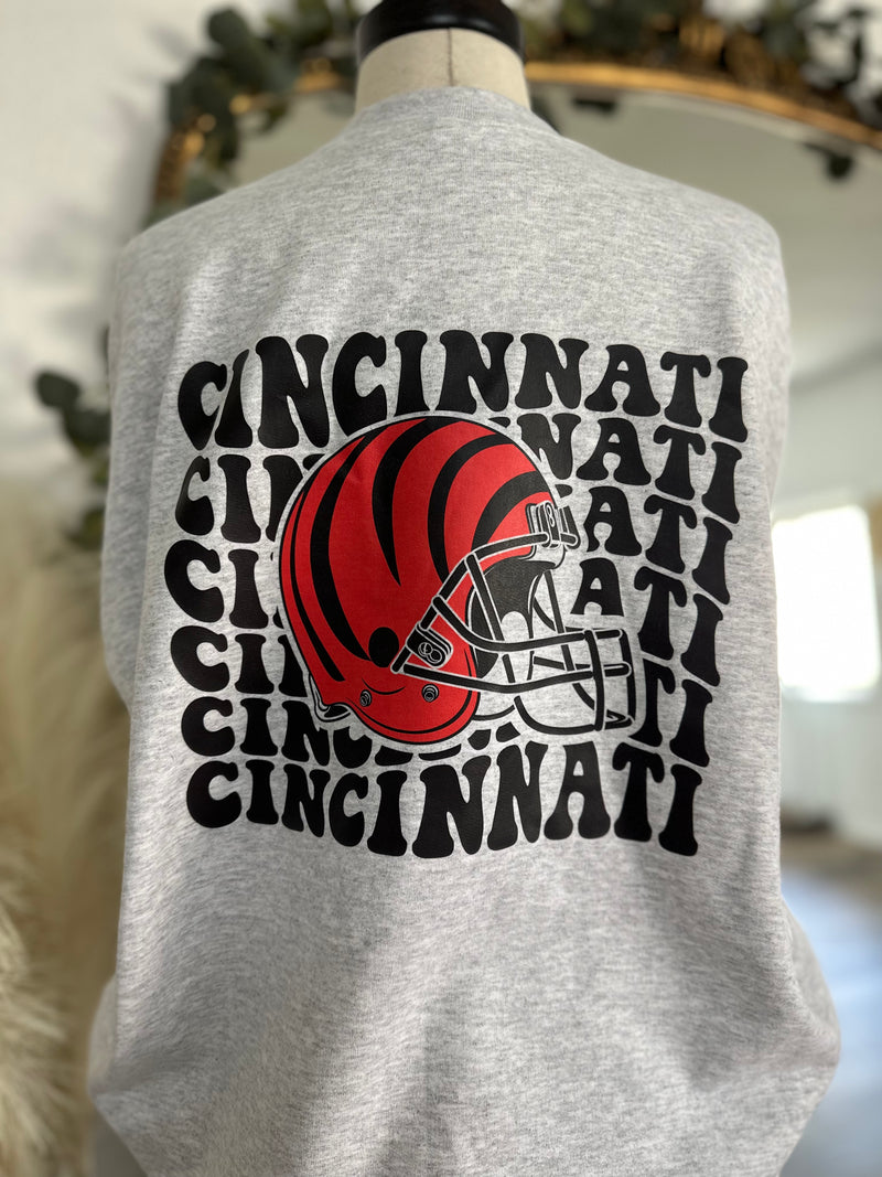**PREORDER** Retro Cincinnati Crewneck Sweatshirt