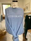 With Grace Corded Crewneck
