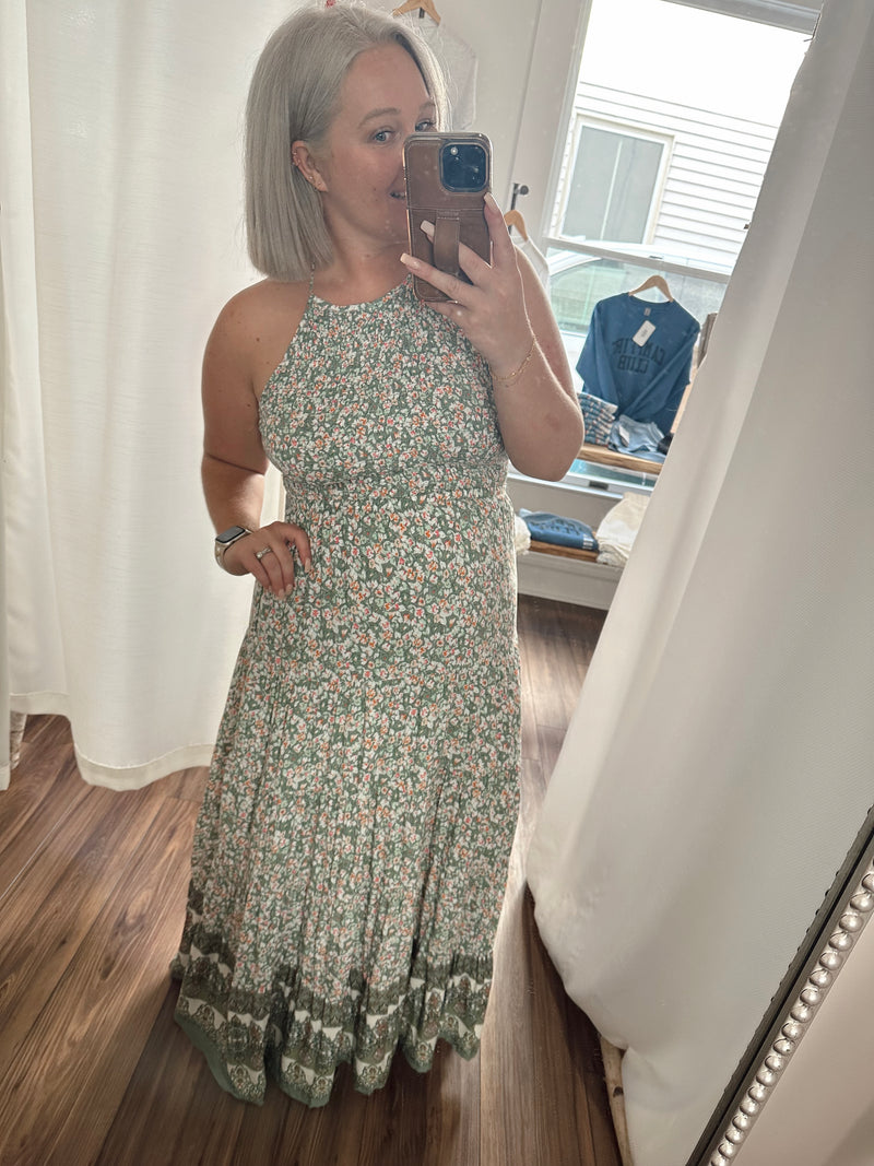 Stunning Views Halter Maxi Dress