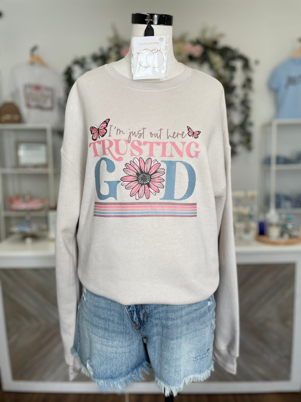 Trusting God Graphic Crewneck