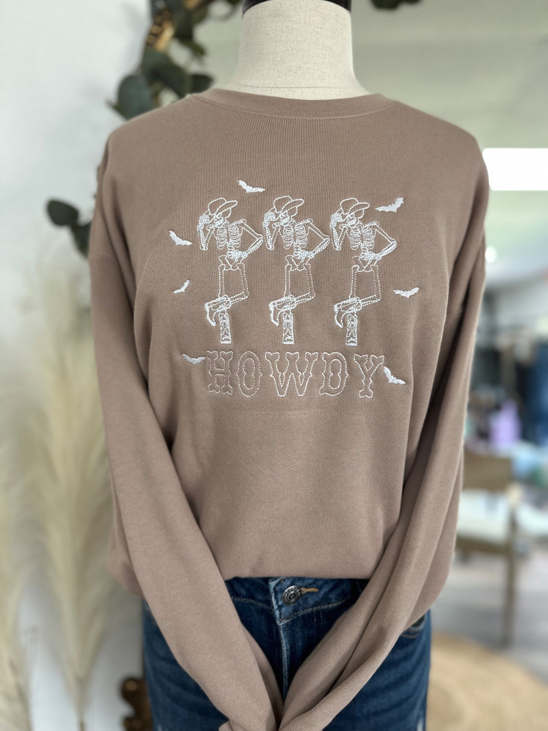 Dancing Cowboy Skeltons Crewneck