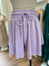 Love Ya Flowy Shorts-Lavendar