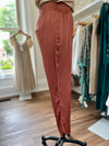 Leena Satin Joggers- Cinnamon