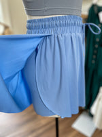 Love Ya Flowy Shorts-Sky