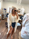 Floral Vine Kimono-Cream