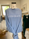 With Grace Corded Crewneck