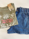 Fierce Tiger Vintage-Wash Graphic Tee-Green