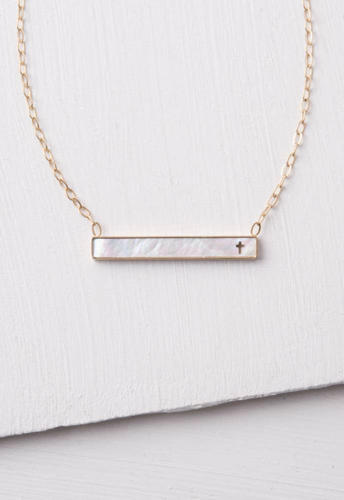 Lenore Cross Bar Necklace