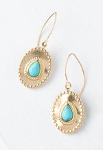 Protected Earrings in Turquoise