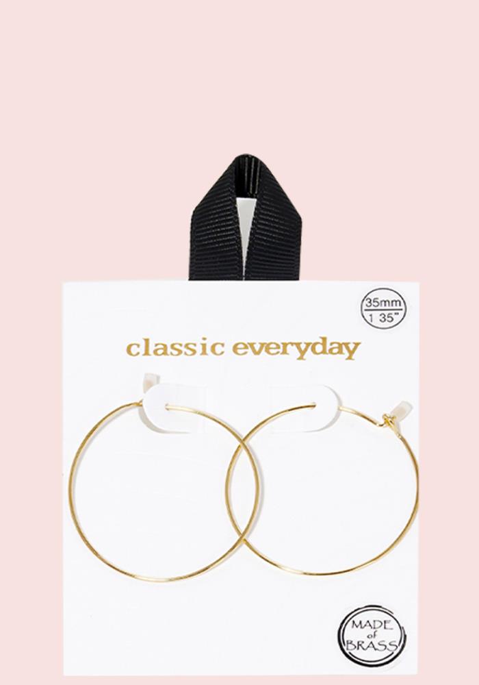 Wire Hoop Earrings