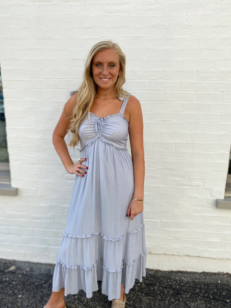 Kasey Smocked Midi Dress