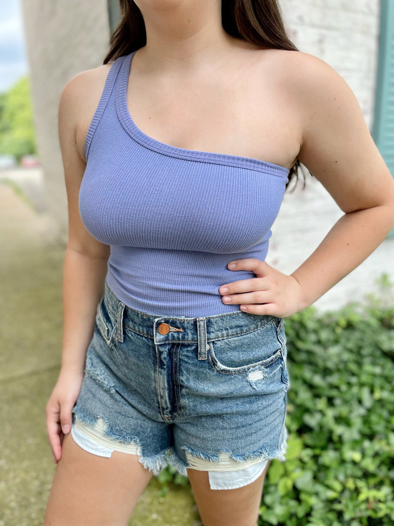 Always Trendy One Arm Brami-Dark Periwinkle